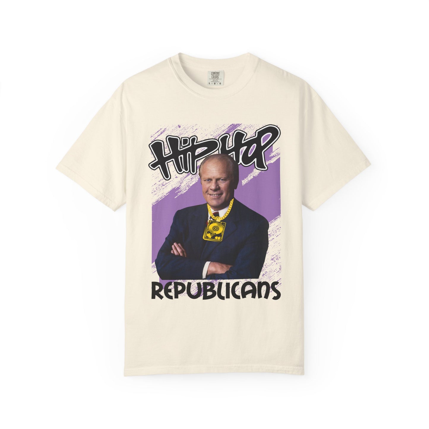 Political Graphic T-Shirt — 'Trump Republicans' Bold Portrait Tee
