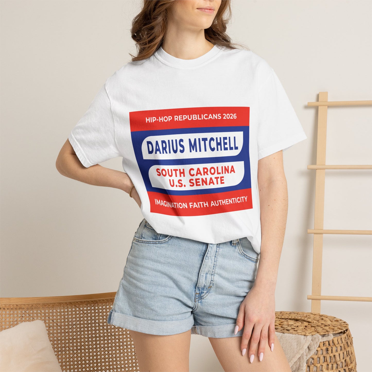 Political Campaign T-Shirt — "Darius Mitchell South Carolina U.S. Senate"