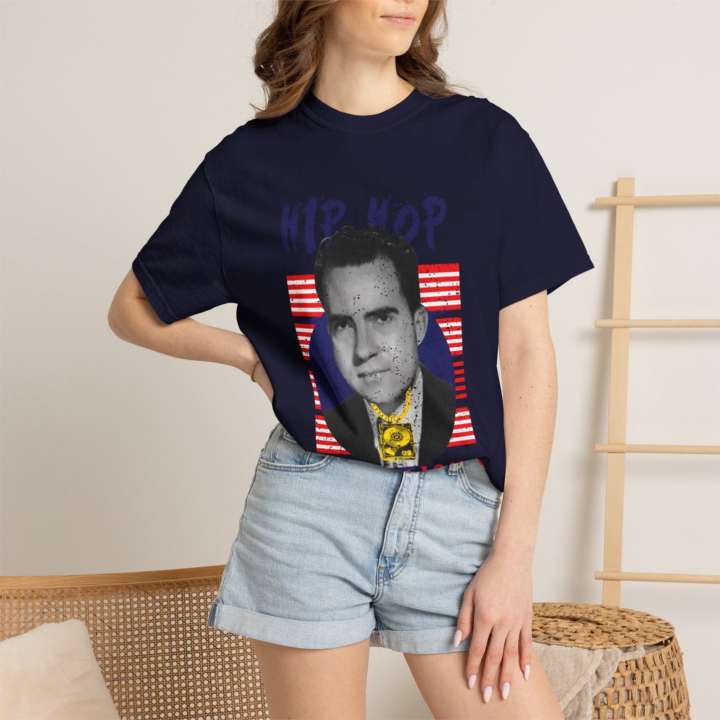 Hip Hop Republicans Graphic T-Shirt — Retro Political Parody Tee