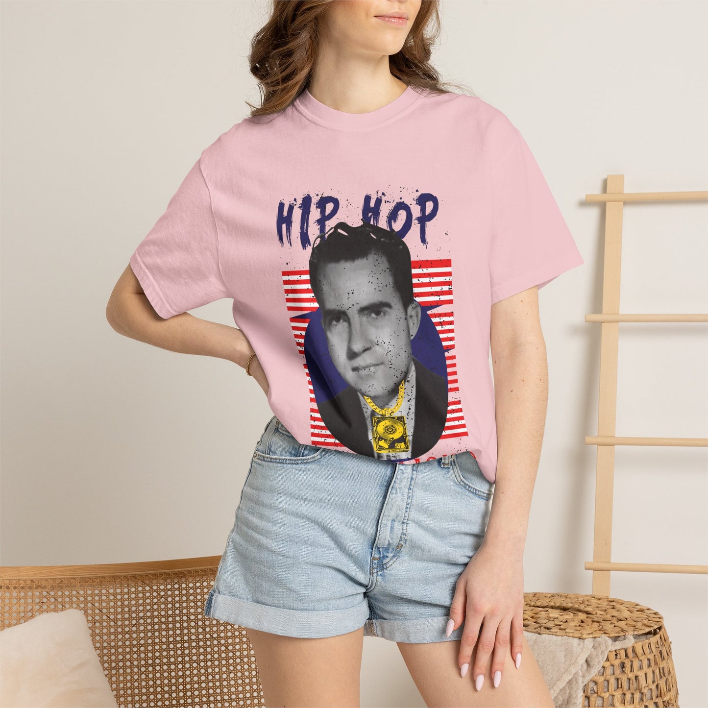 Hip Hop Republicans Graphic T-Shirt — Retro Political Parody Tee