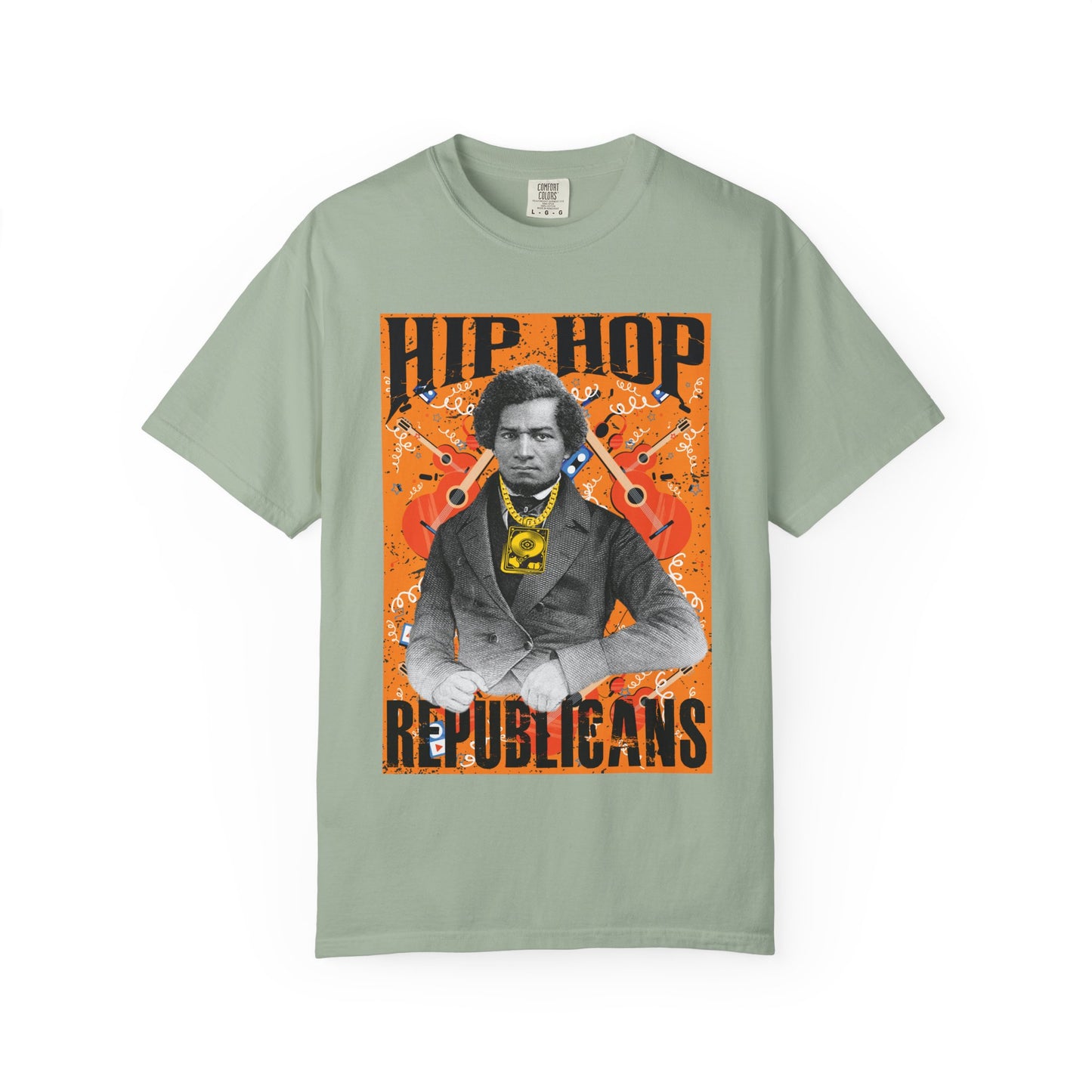 Hip Hop Republicans Graphic T-Shirt — Vintage Portrait Streetwear Tee