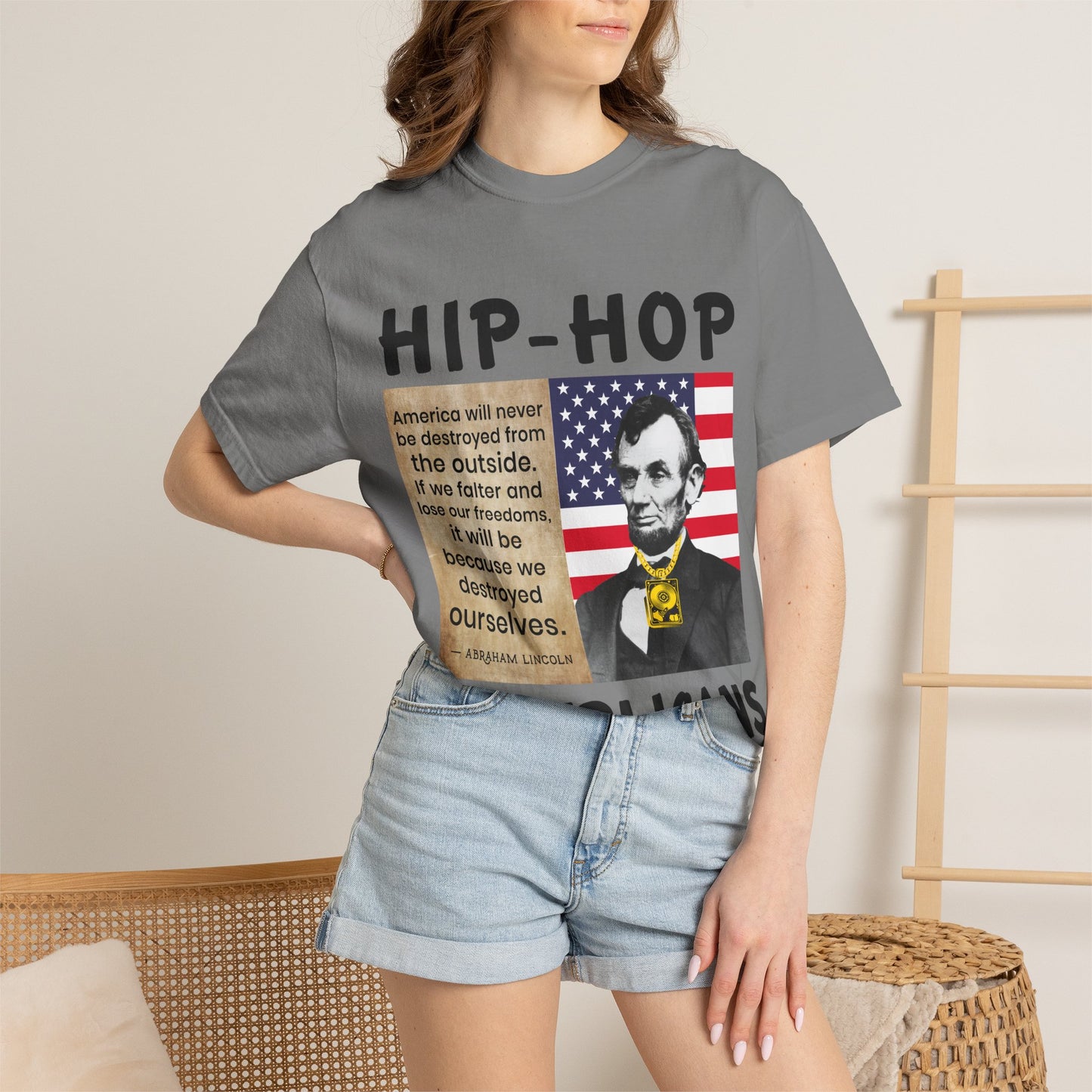 Hip-Hop Republicans T-Shirt — Lincoln Quote Patriotic Graphic Tee