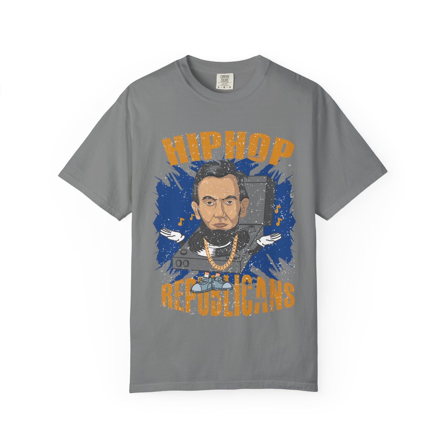 Hip Hop Republicans Graphic T-Shirt — Abe Lincoln Rap Portrait Tee