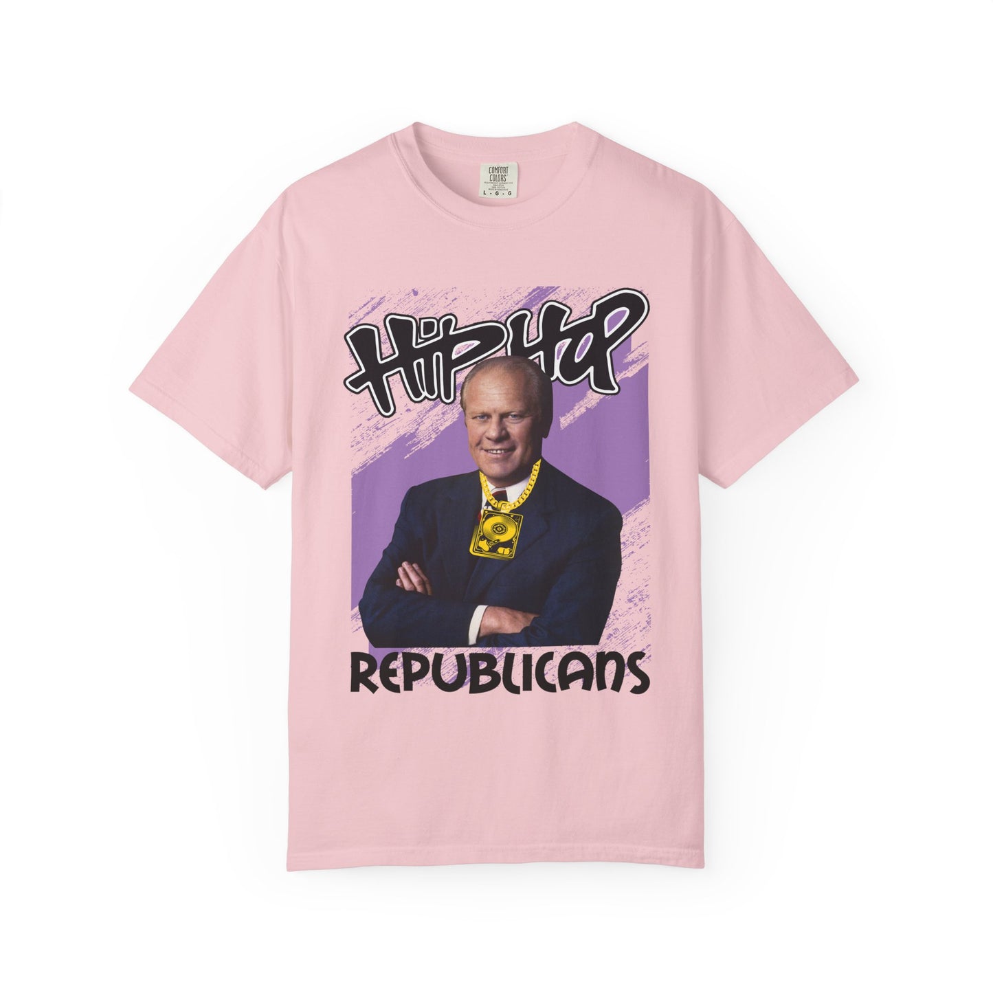 Political Graphic T-Shirt — 'Trump Republicans' Bold Portrait Tee
