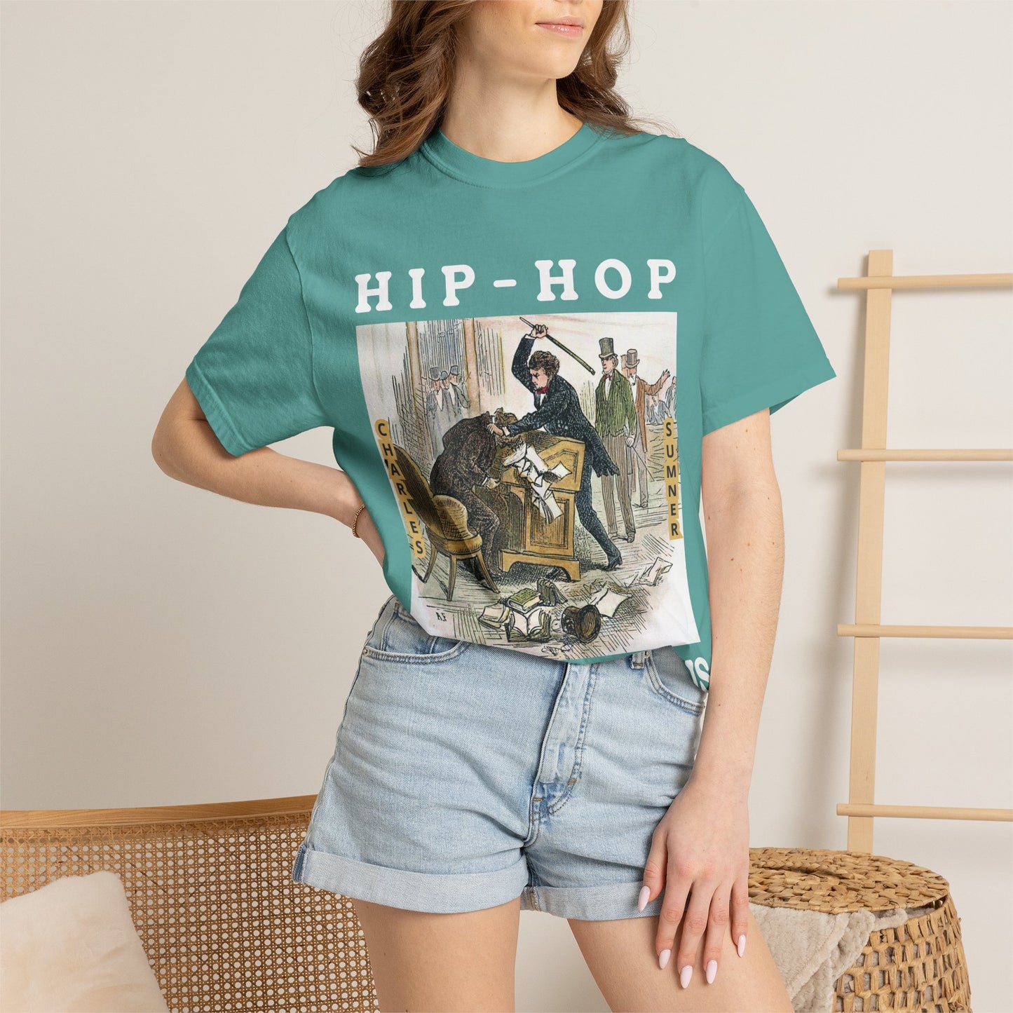 Conservative Rhymes A Hip Hop Tribute to Republican Values T-Shirt Design