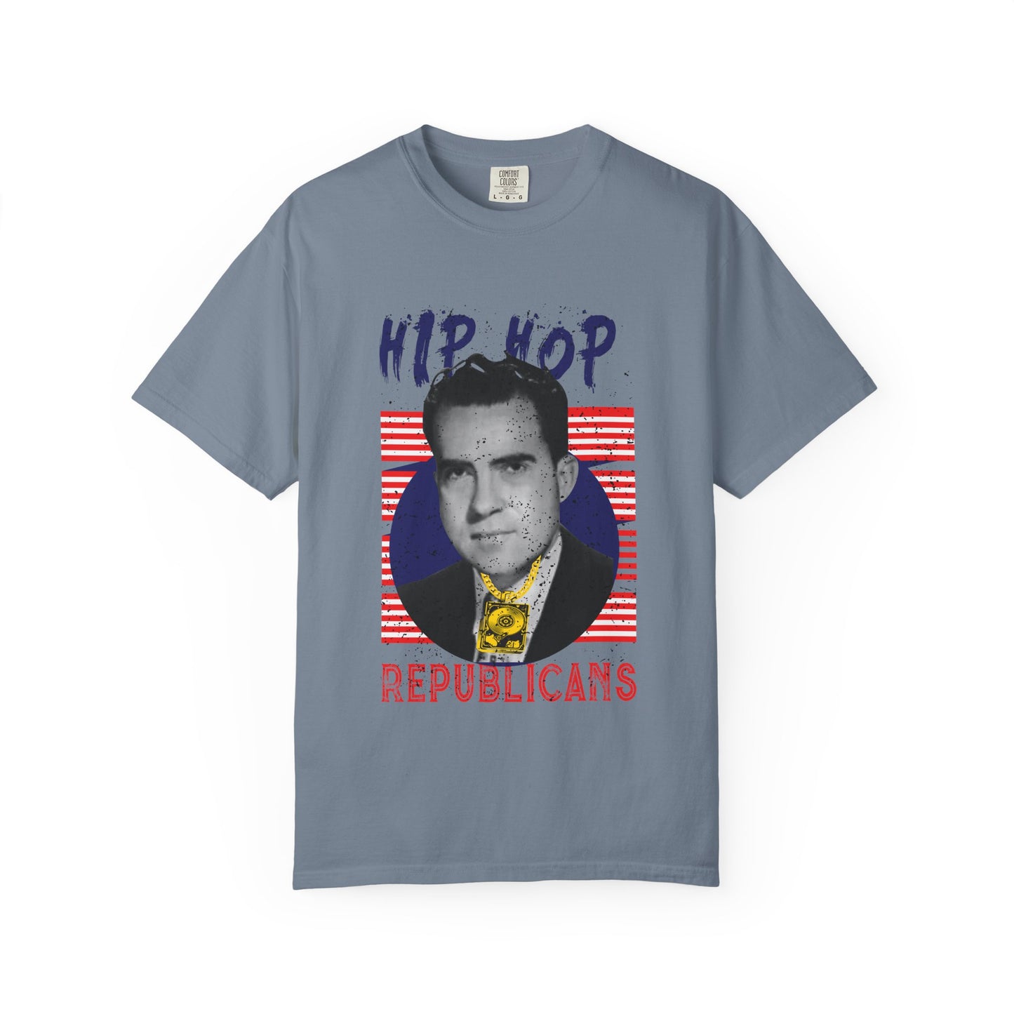 Hip Hop Republicans Graphic T-Shirt — Retro Political Parody Tee