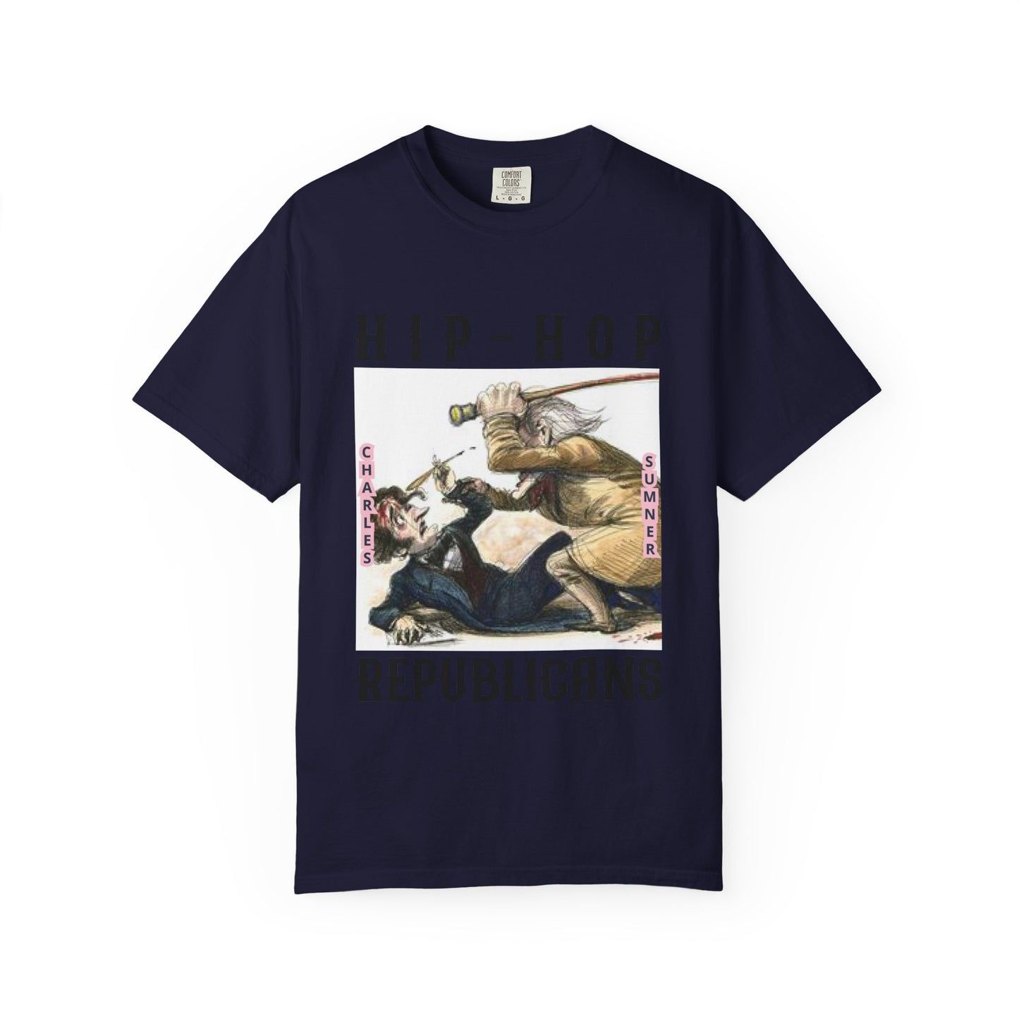 Hip-Hop Republicans Vintage Illustration T-Shirt