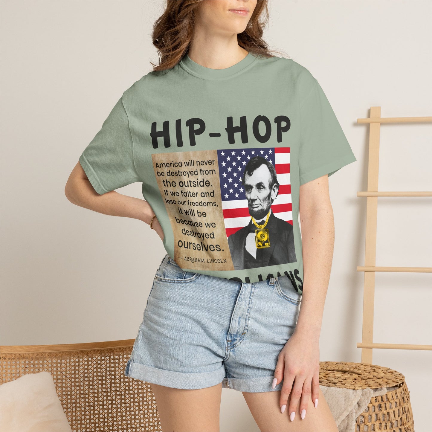 Hip-Hop Republicans T-Shirt — Lincoln Quote Patriotic Graphic Tee