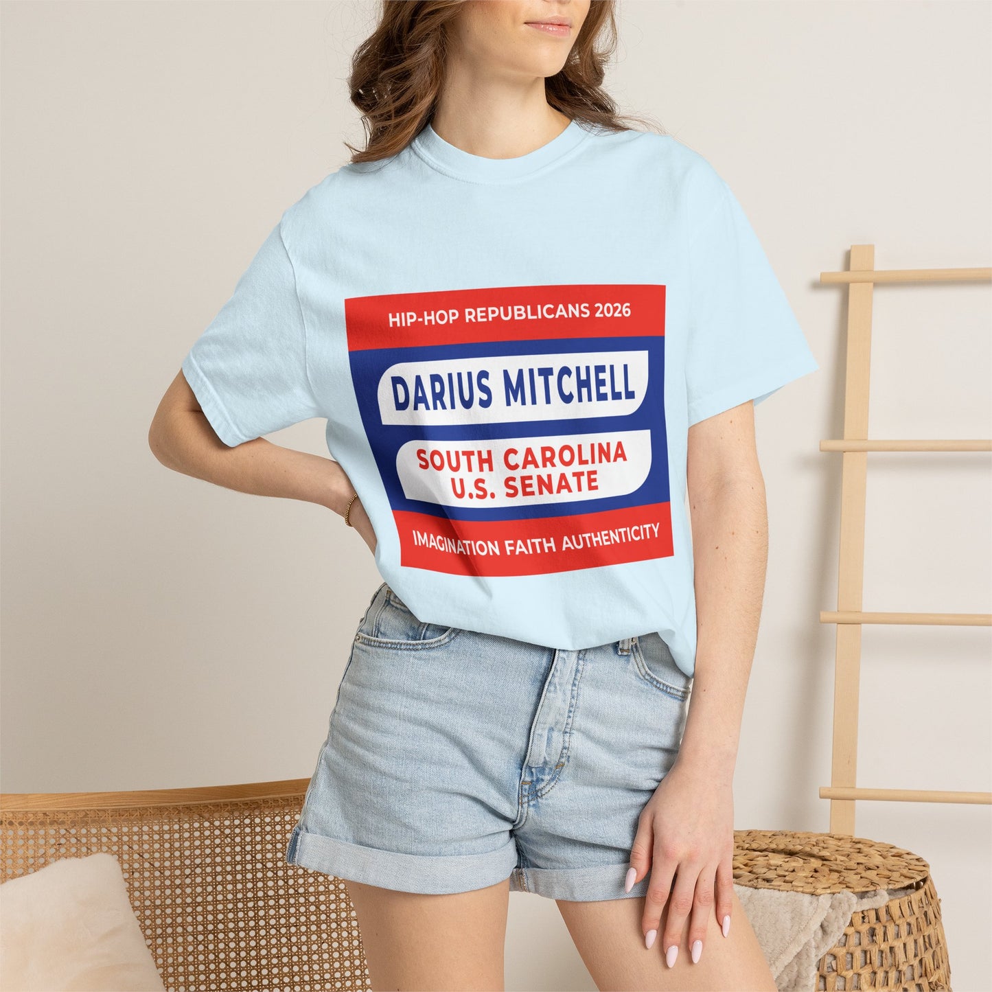 Political Campaign T-Shirt — "Darius Mitchell South Carolina U.S. Senate"