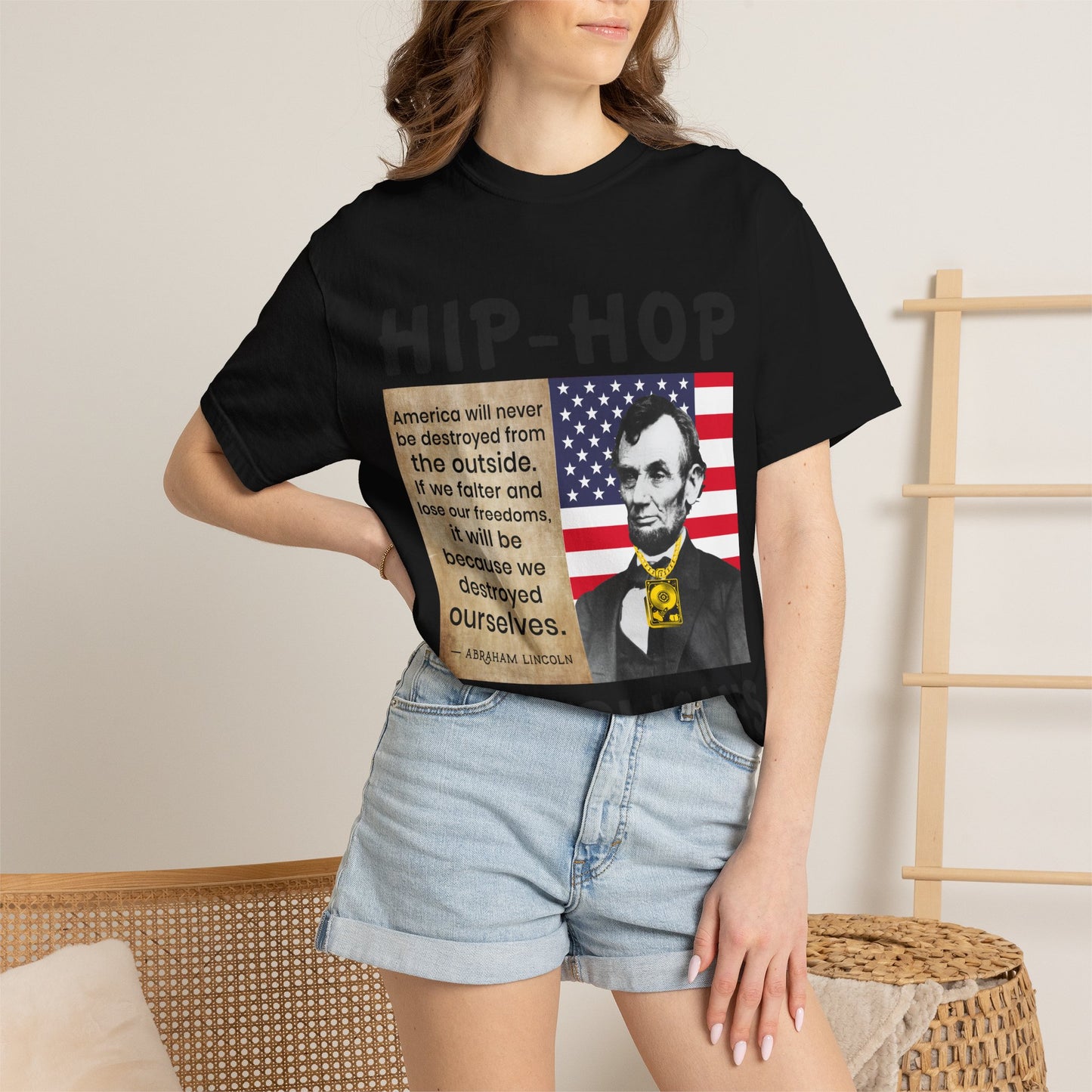 Hip-Hop Republicans T-Shirt — Lincoln Quote Patriotic Graphic Tee