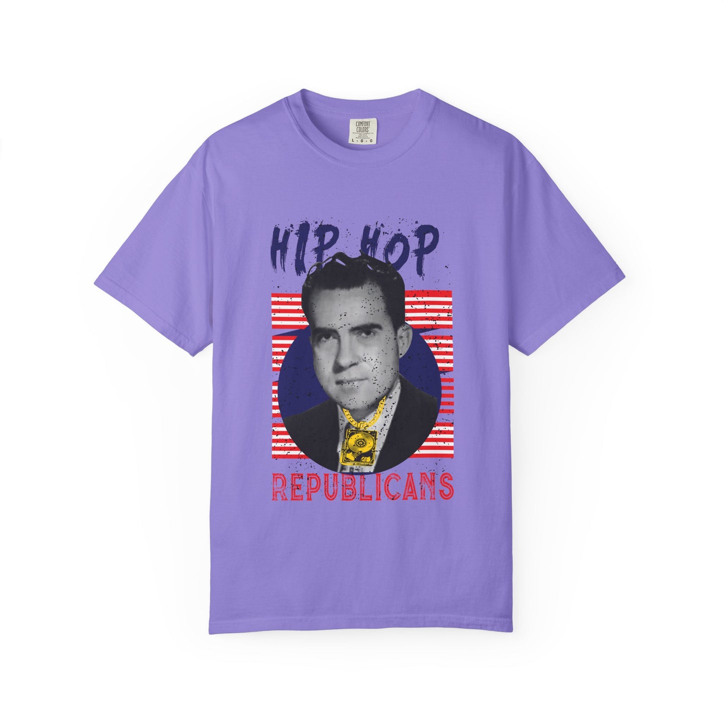 Hip Hop Republicans Graphic T-Shirt — Retro Political Parody Tee