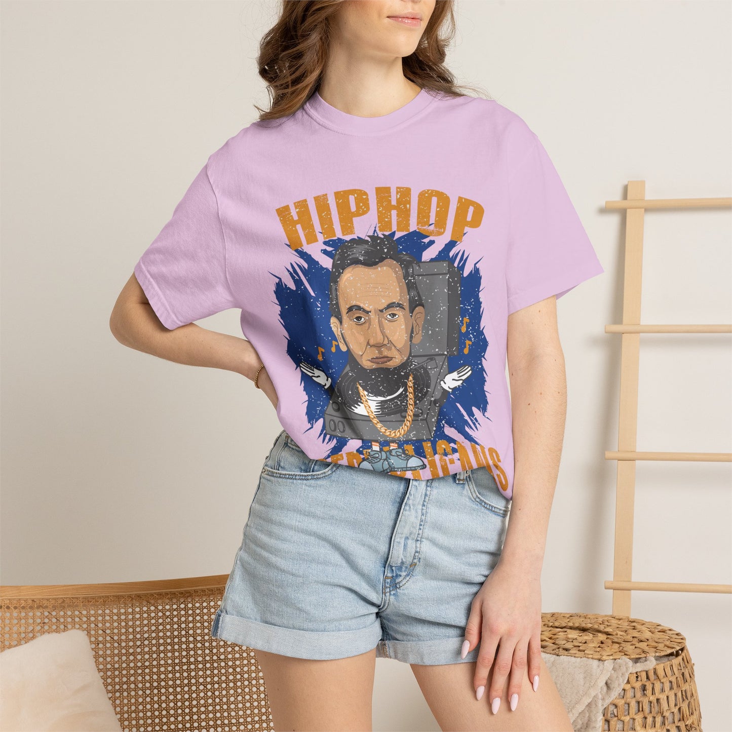 Hip Hop Republicans Graphic T-Shirt — Abe Lincoln Rap Portrait Tee