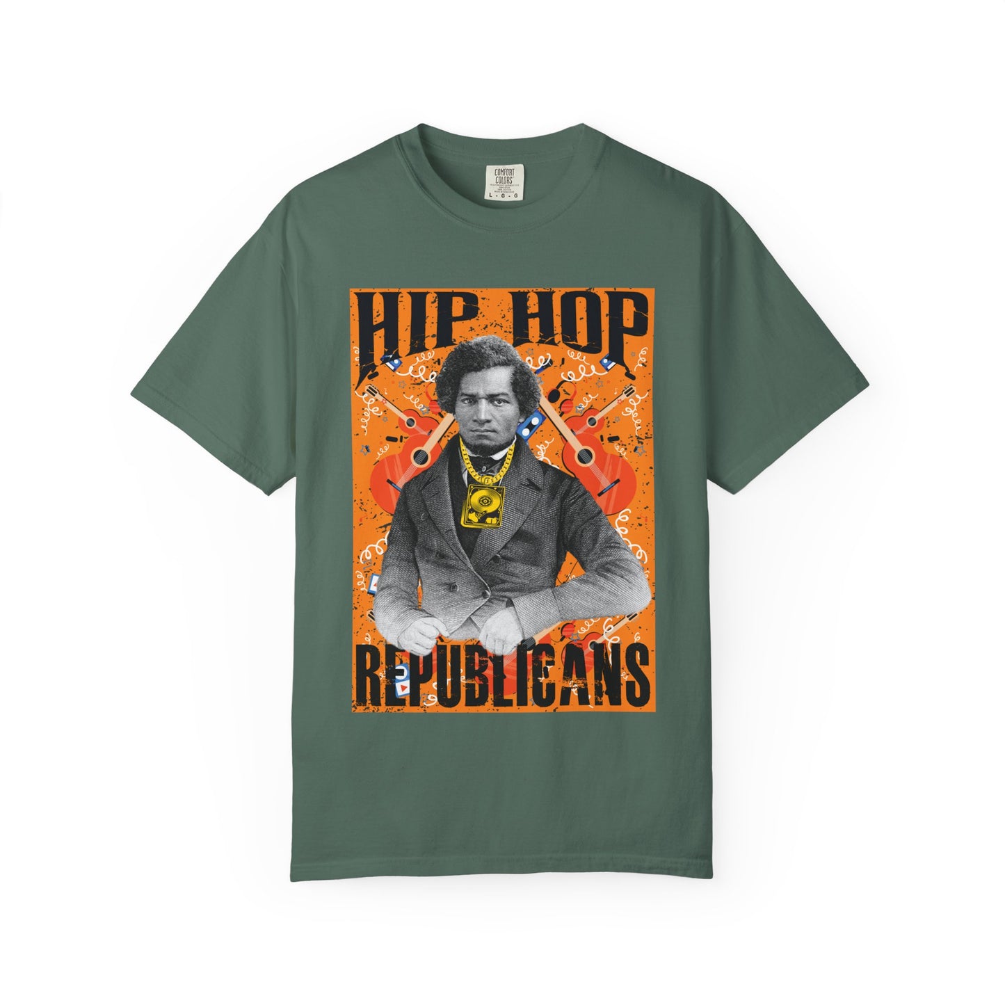 Hip Hop Republicans Graphic T-Shirt — Vintage Portrait Streetwear Tee