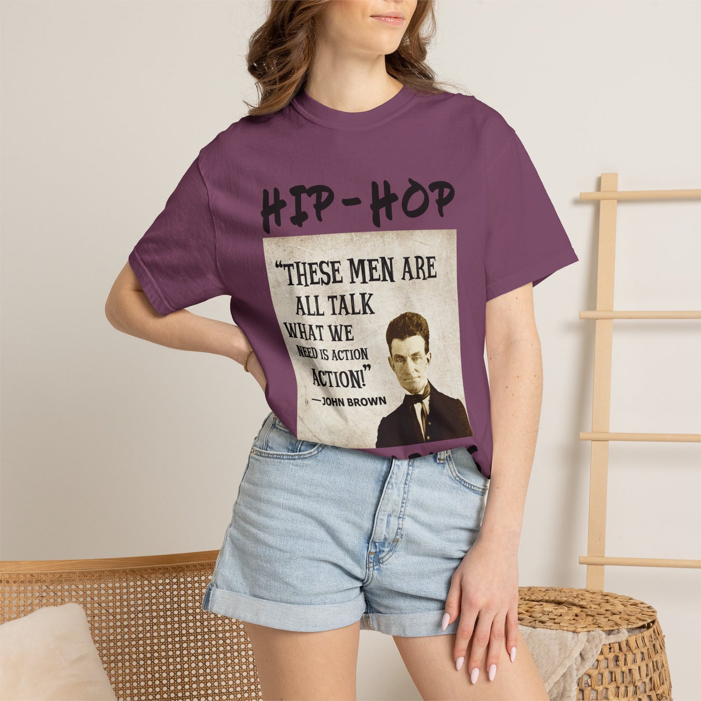 Hip-Hop Republicans T-Shirt — "These Men Are All Talk" John Brown Quote Graphic Tee