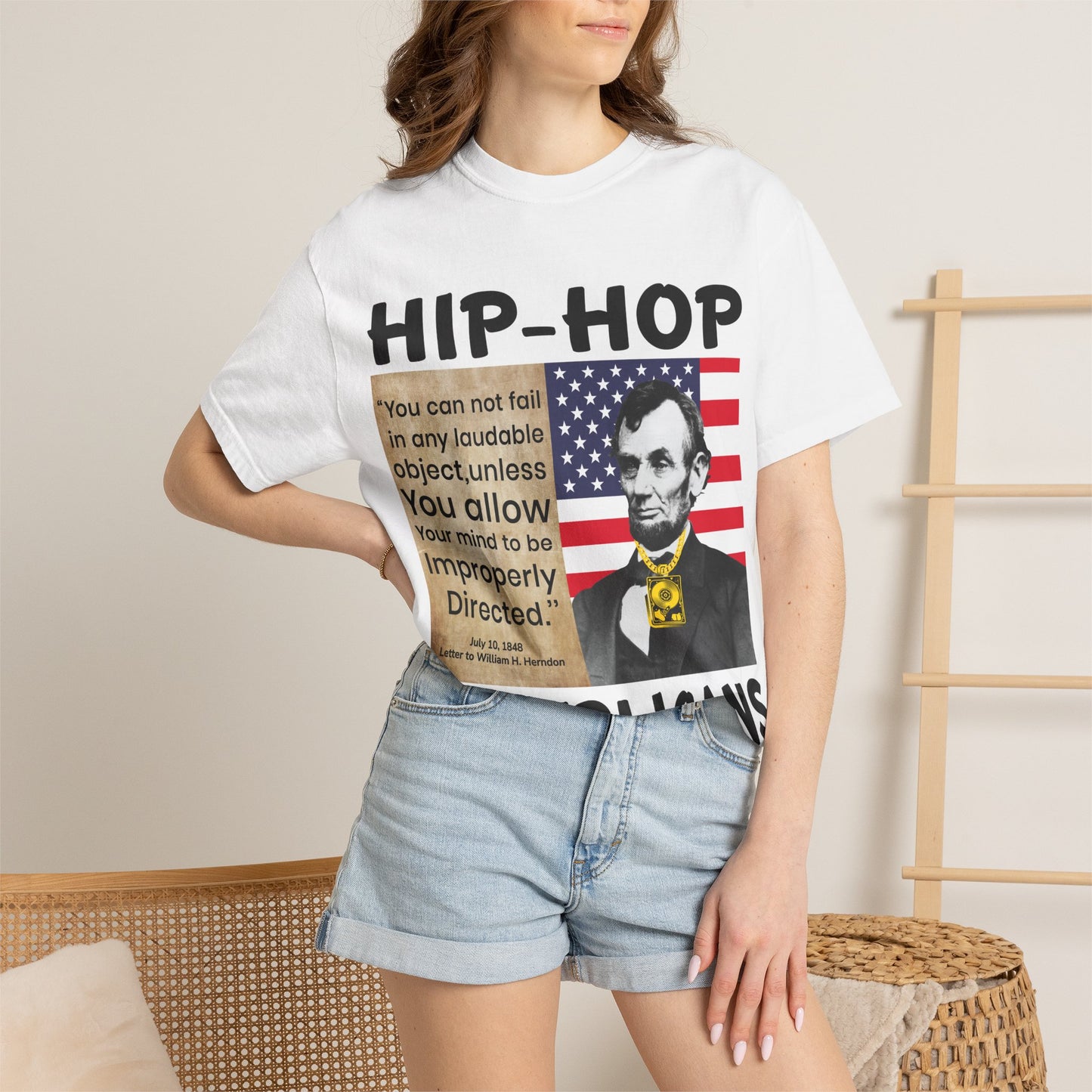 Hip-Hop Republicans T-Shirt — Lincoln Quote Patriotic Graphic Tee