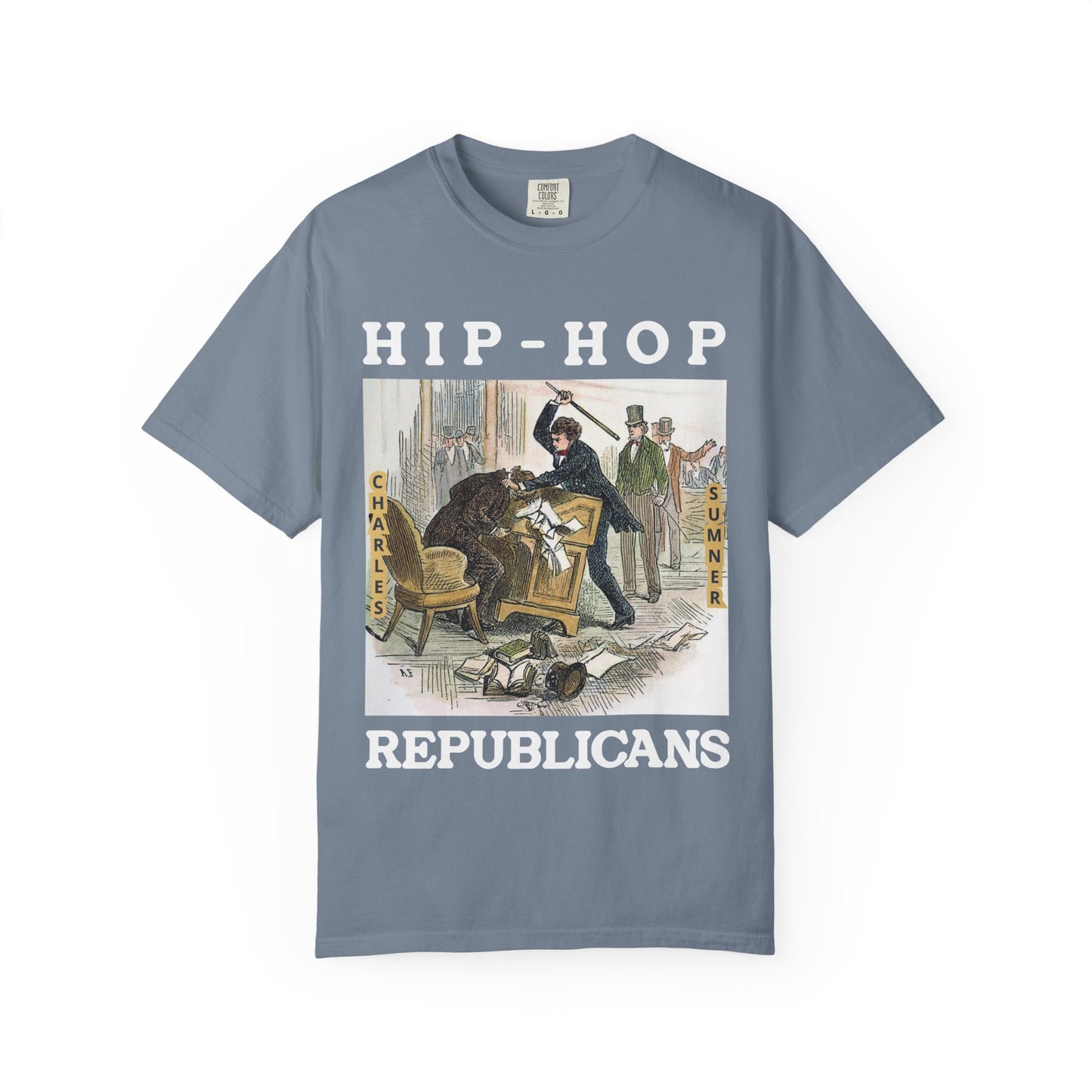 Conservative Rhymes A Hip Hop Tribute to Republican Values T-Shirt Design