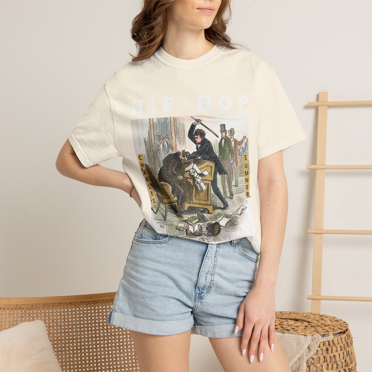 Conservative Rhymes A Hip Hop Tribute to Republican Values T-Shirt Design