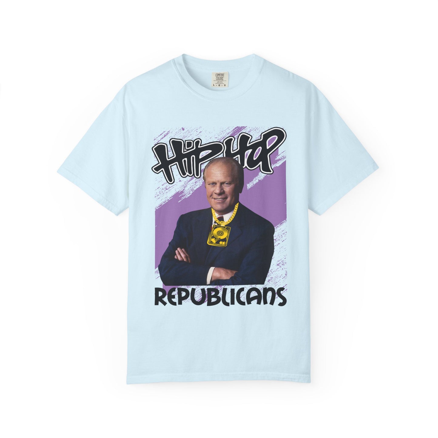 Political Graphic T-Shirt — 'Trump Republicans' Bold Portrait Tee