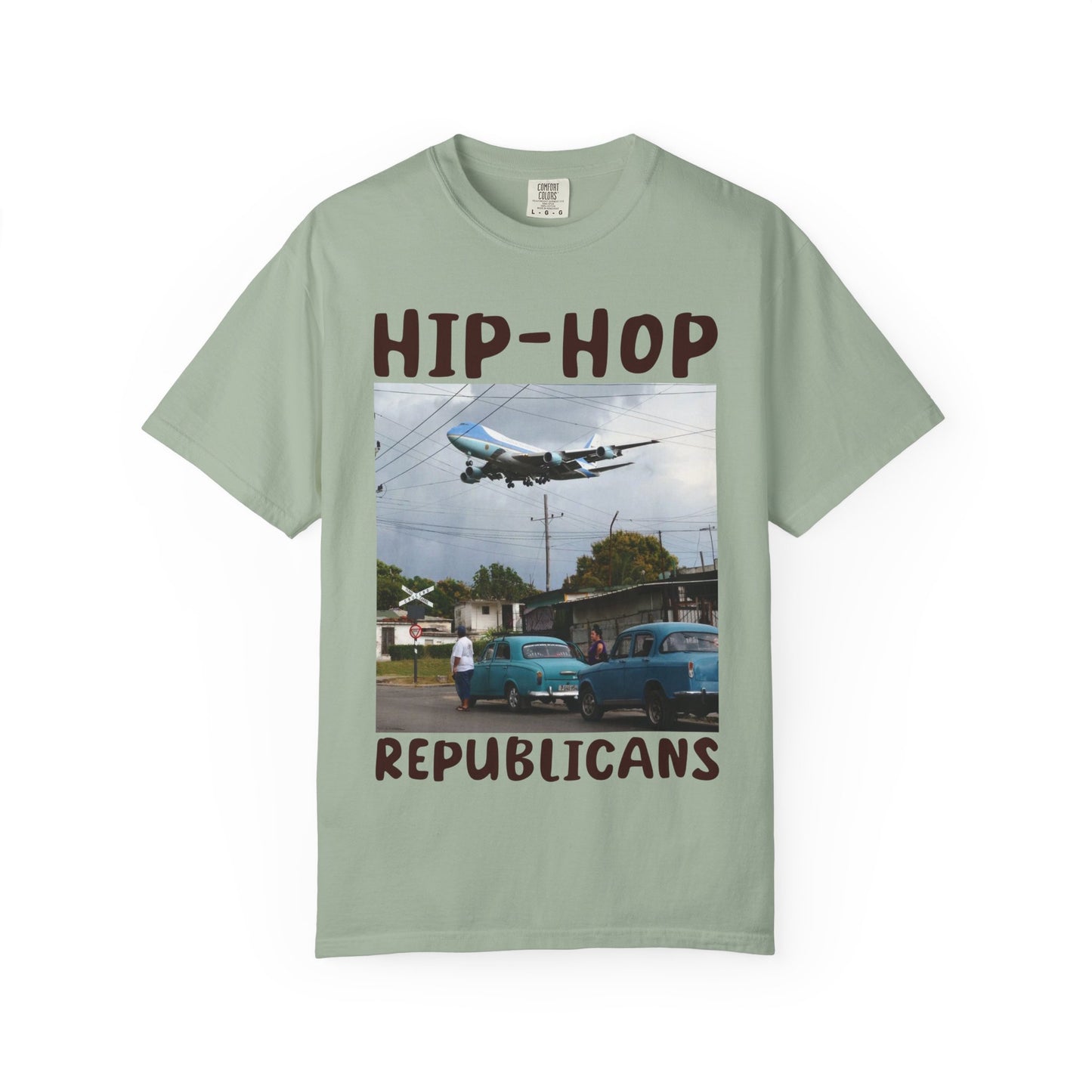 Hip Hop Republicans Helicopter Patriotic Graphic T-Shirt